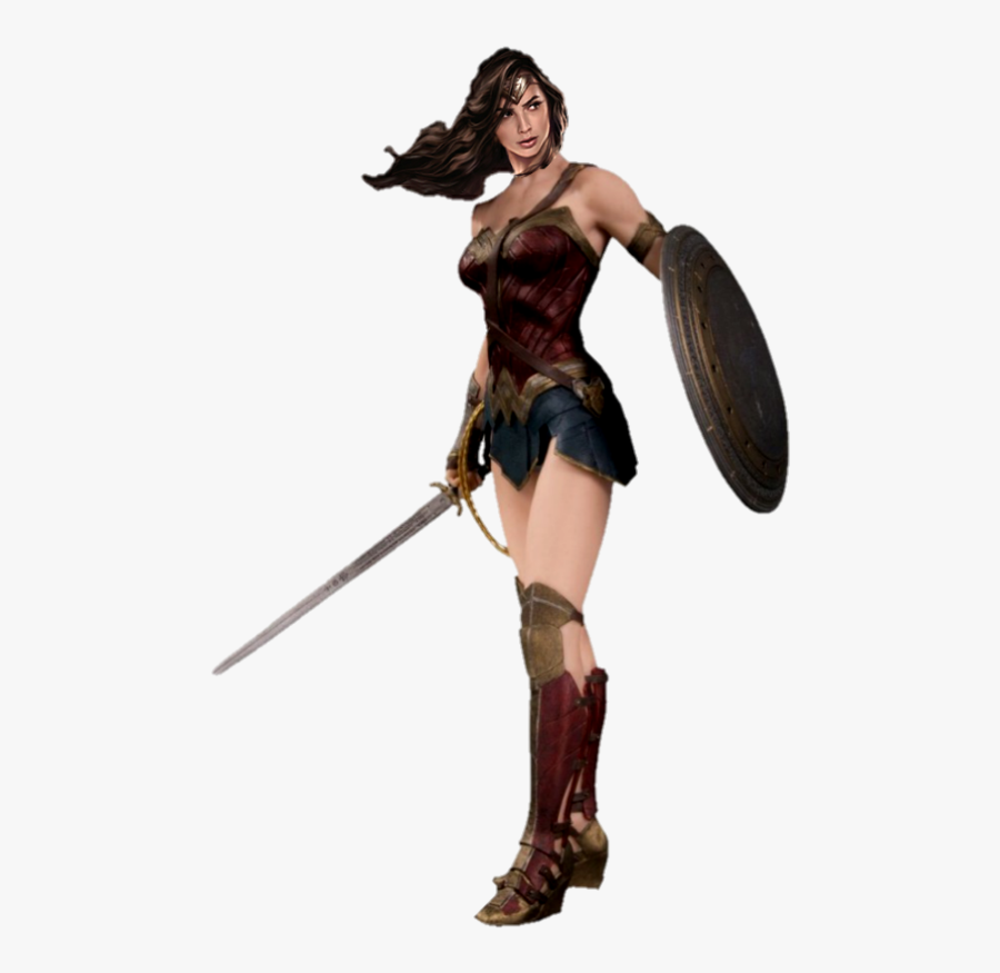 Transparent Wonderwoman Clipart - Justice League Wonder Woman Statue, Transparent Clipart