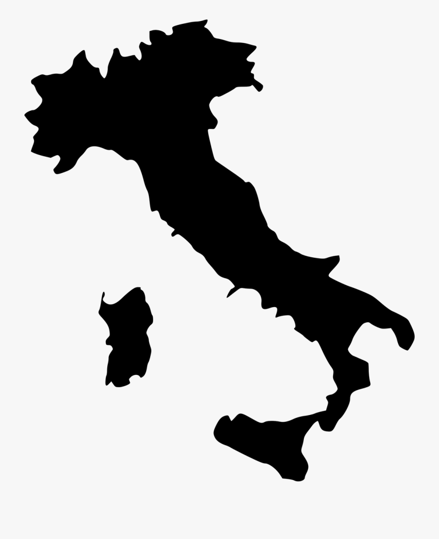 Clip Art Silhouette Computer Icons Free - Italy Map Clip Art, Transparent Clipart