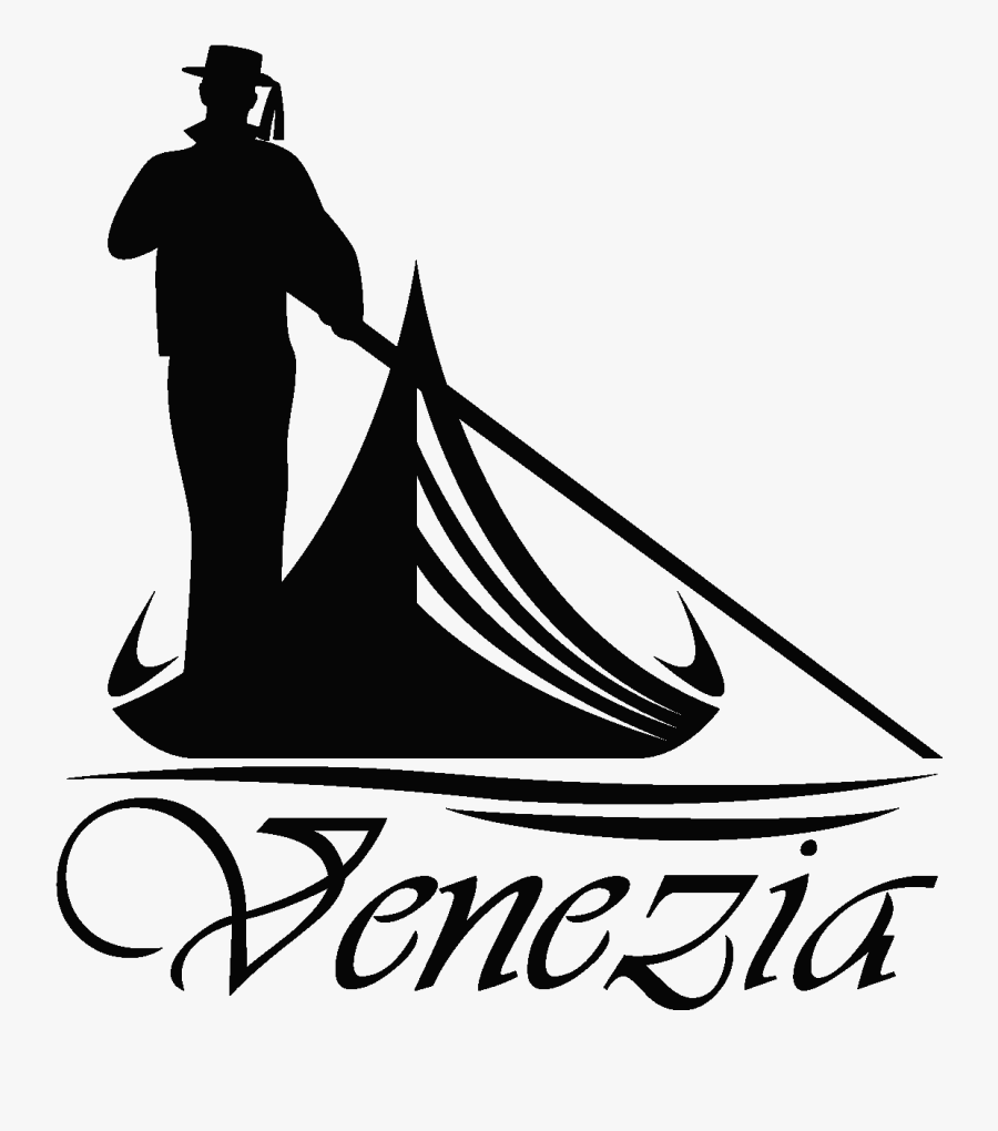 Couleur Salle De Bain - Venice Gondola Silhouette, Transparent Clipart