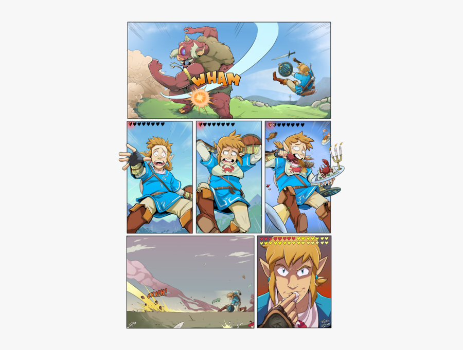 Clip Art Botw Comic Tumblr In - Legend Of Zelda Breath Of The Wild Fanart, Transparent Clipart