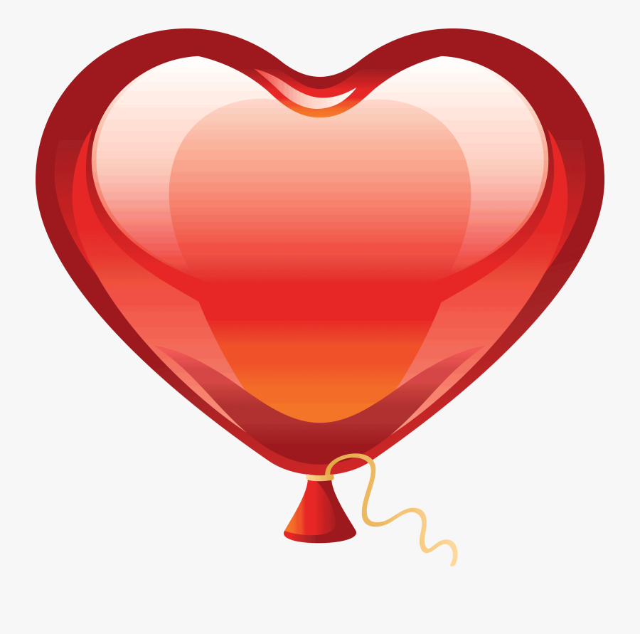 Heart Png Clipart Balloon - Heart Balloon Png, Transparent Clipart