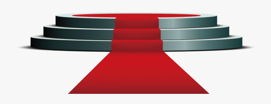 Podium Clipart Red Carpet - Red Carpet Stage Png, Transparent Clipart