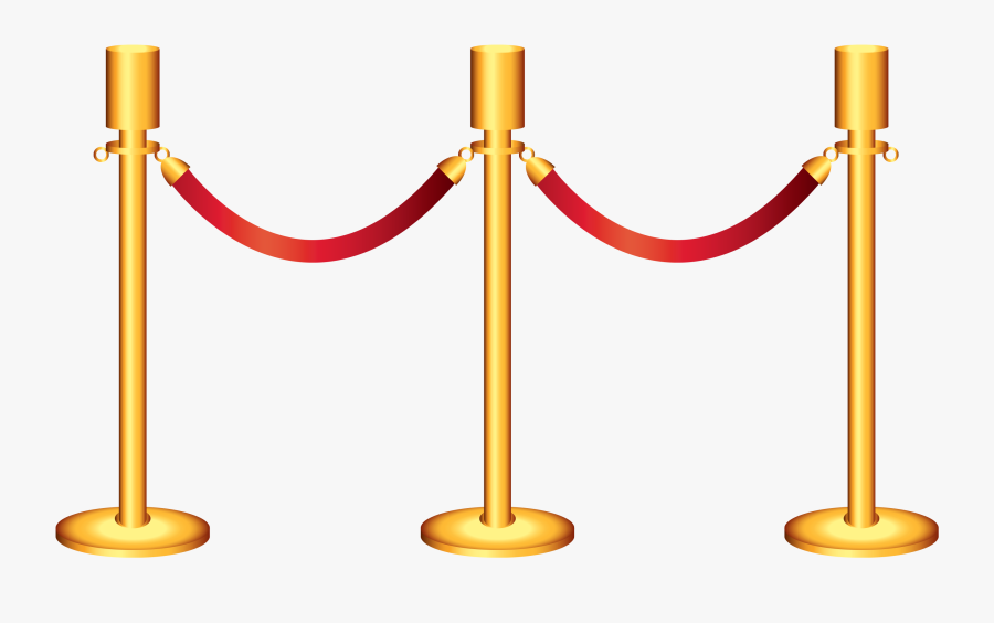 Transparent Rope Png - Gold Barricade Png, Transparent Clipart