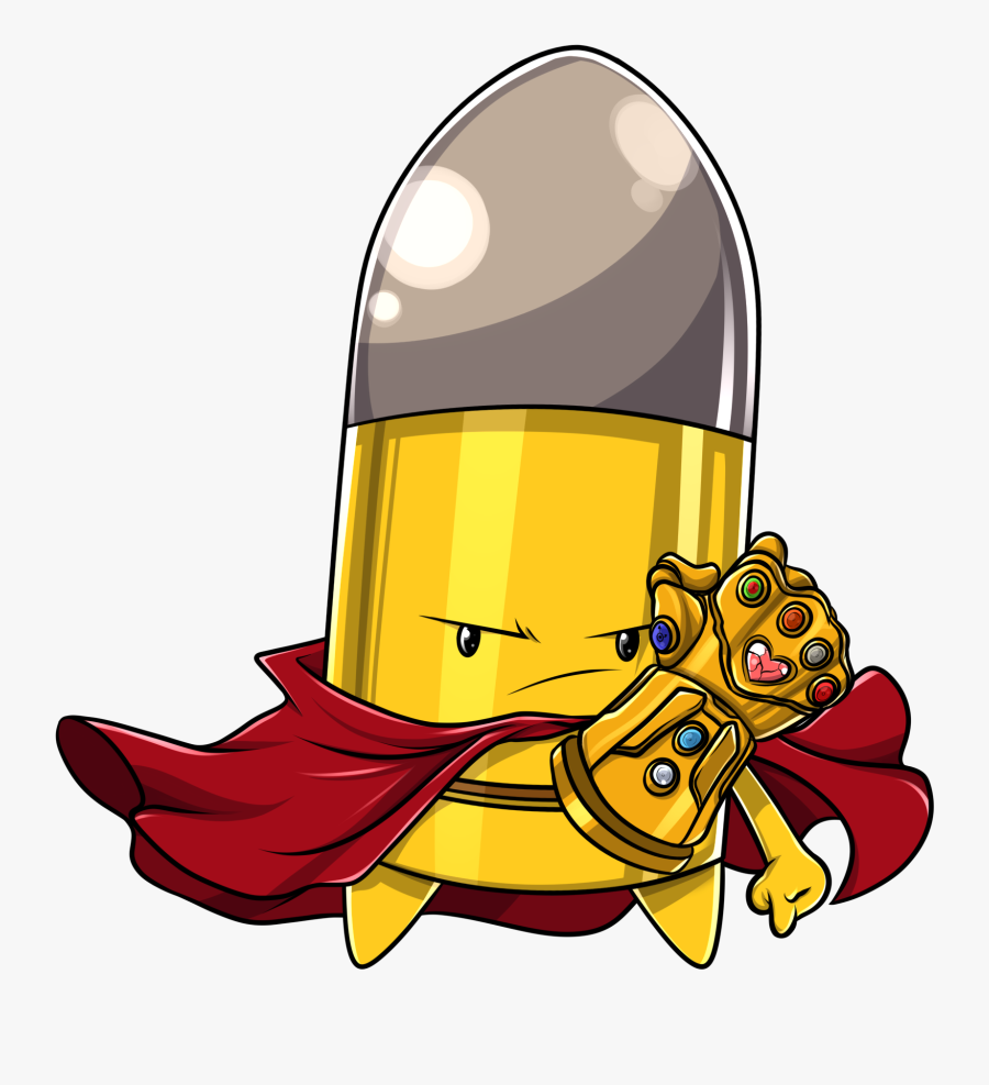 Fanartbullet And The Infinity Guontlet - Cartoon, Transparent Clipart