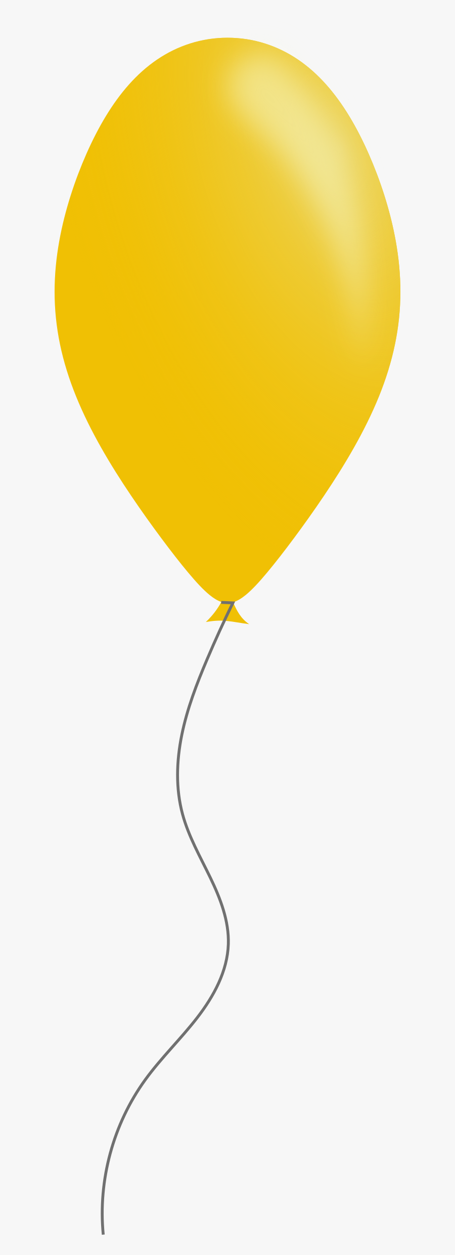 Clipart - Transparent Yellow Balloons Png, Transparent Clipart