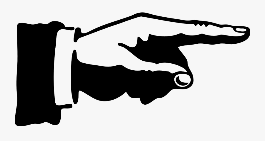Hand Show Right Free - Hand Arrow, Transparent Clipart