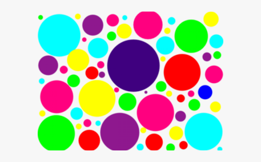Polka Dot Clipart - Multi Color Polka Dots, Transparent Clipart