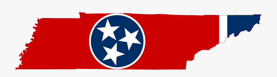Tennessee Clip Art - Tennessee State Flag Map, Transparent Clipart