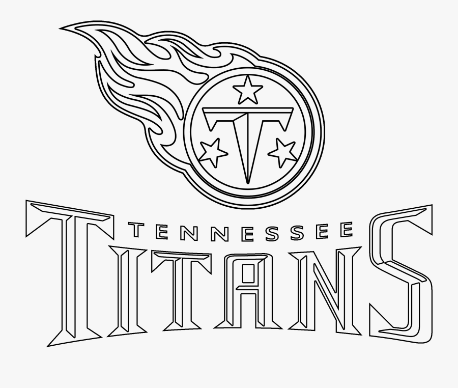 Transparent Tennessee Clipart - Tennessee Titans Logo Black And White, Transparent Clipart