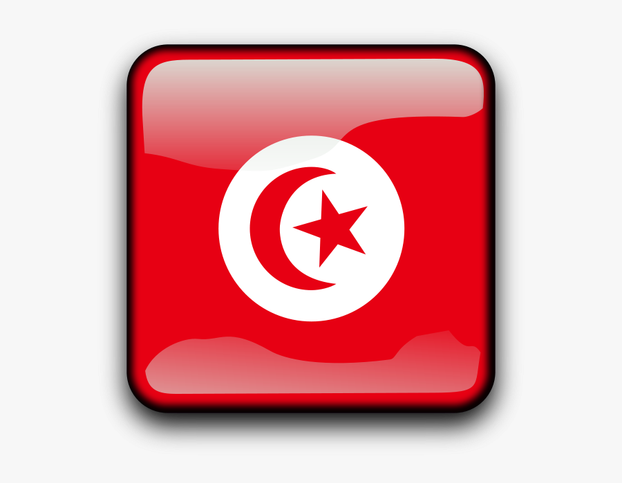 Tn - Tunisia Flag 3d Png, Transparent Clipart