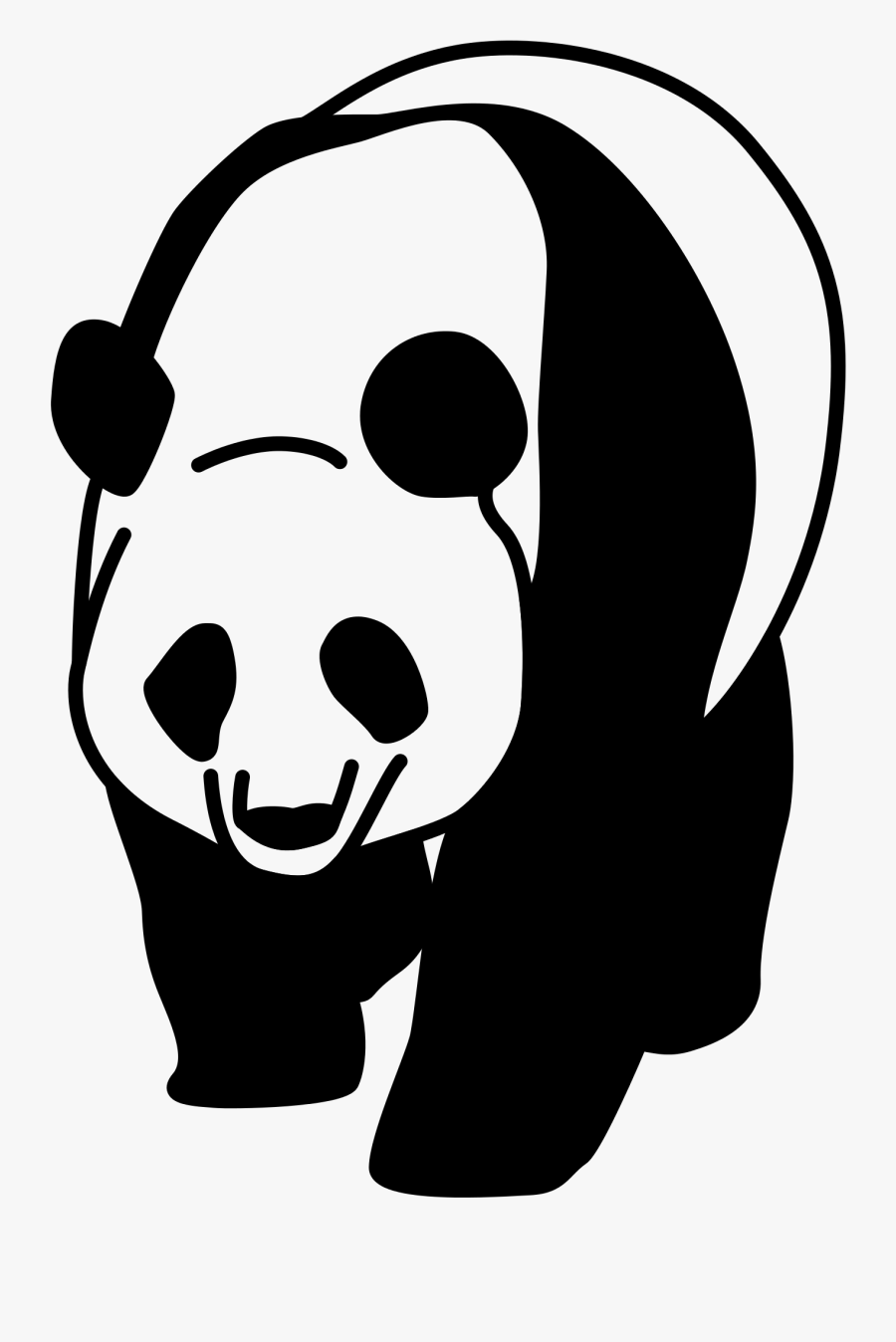 Giant Panda Red Panda Desktop Wallpaper Clip Art - Transparent Background Panda Clipart Png, Transparent Clipart