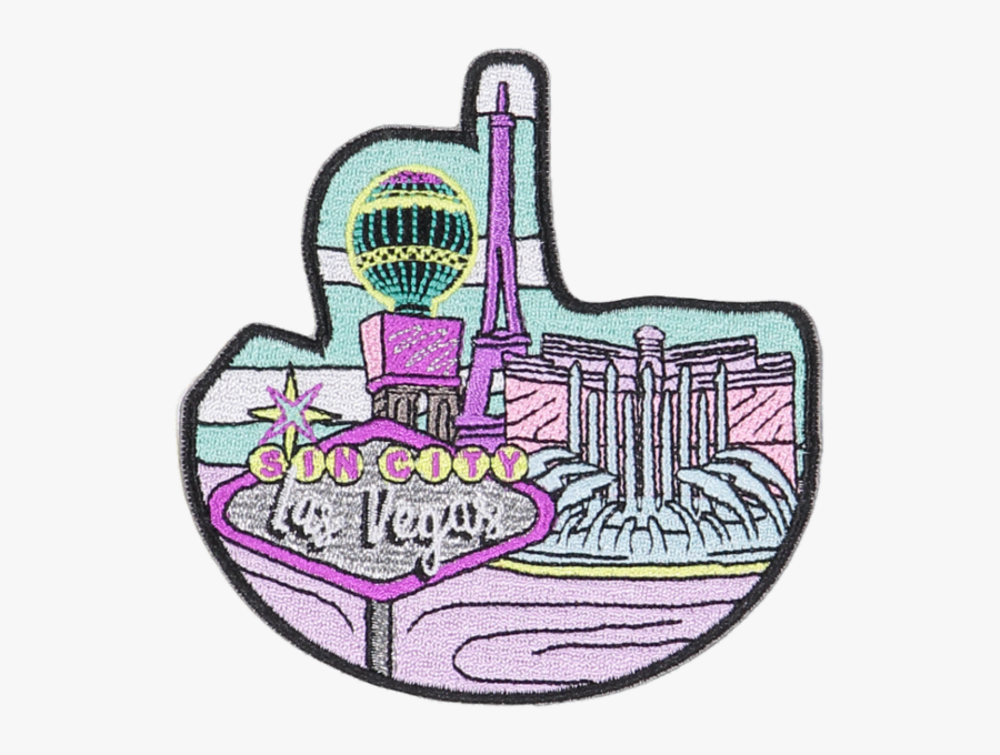 Las Vegas Sticker Patch, Transparent Clipart