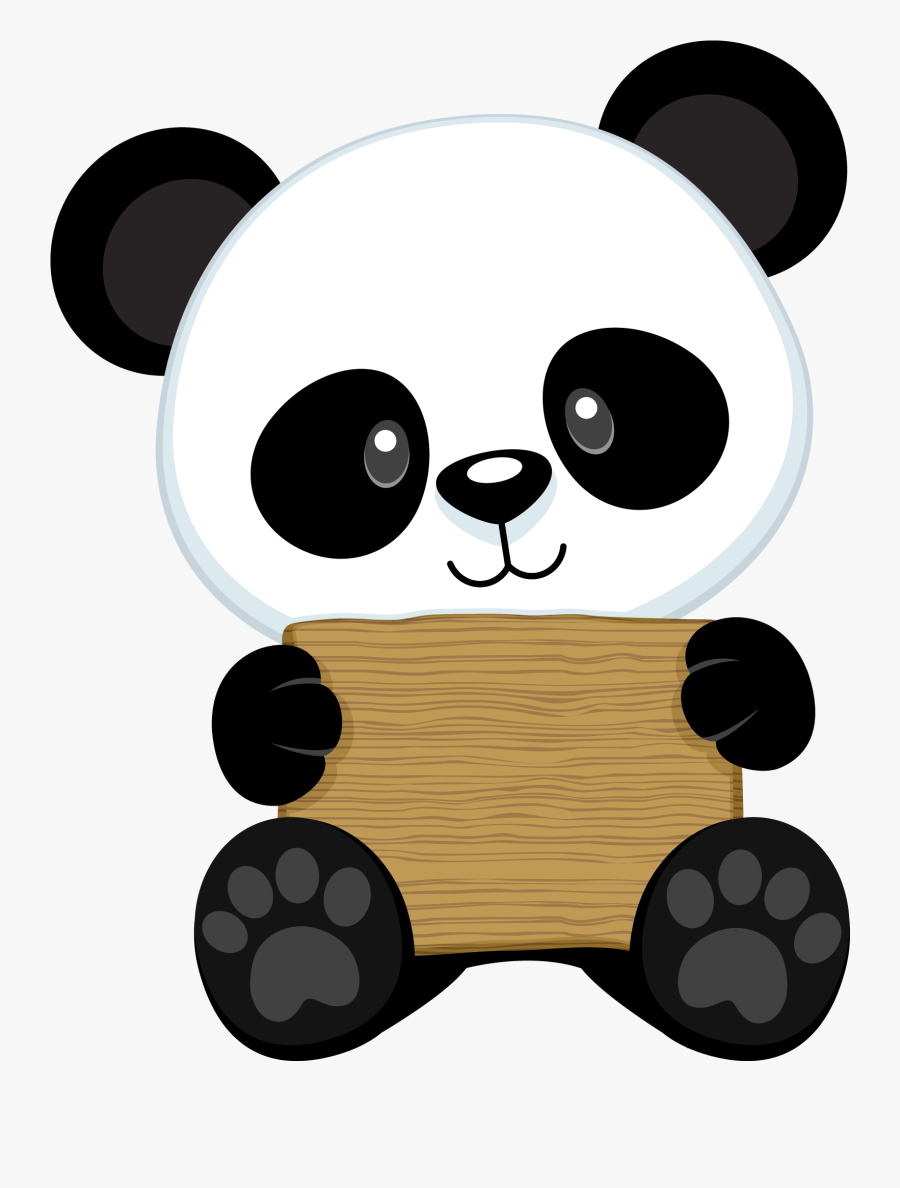 Oso Panda Bebe Dibujo, Transparent Clipart