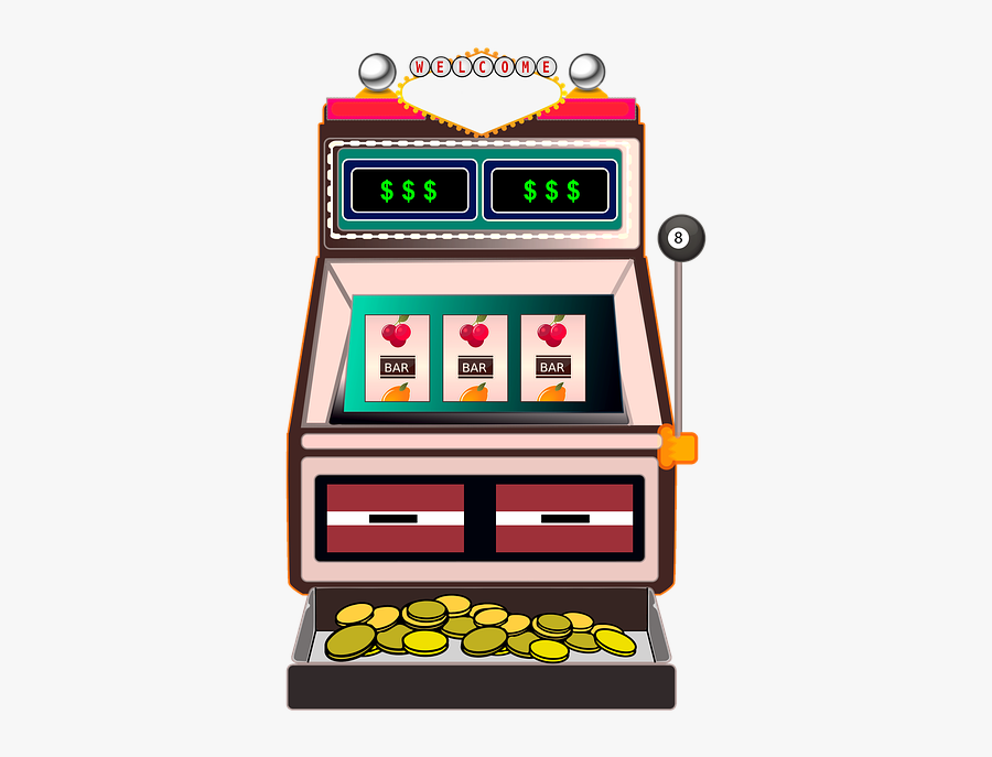 Slot Game Machine Illustration, Transparent Clipart