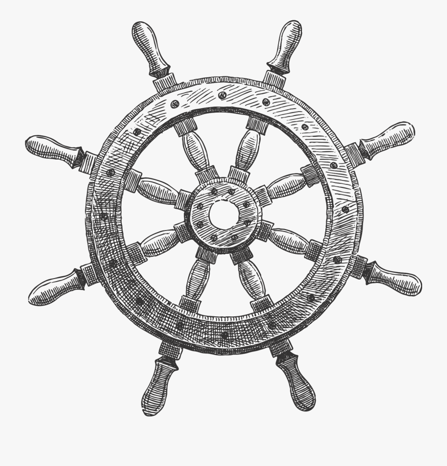 Ship Wheel Png Transparent - Ship Steering Wheel Png, Transparent Clipart