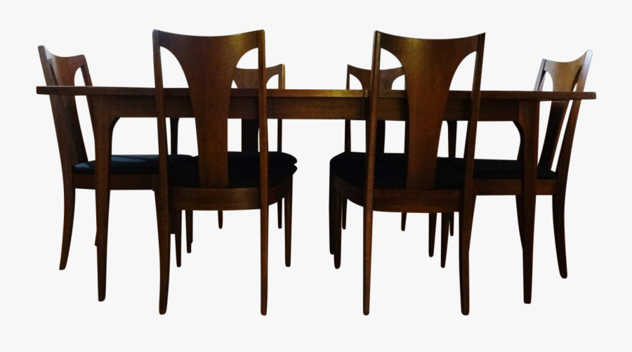 Mid Century Modern Broyhill Brasilia Sculpted Walnut - Chair, Transparent Clipart