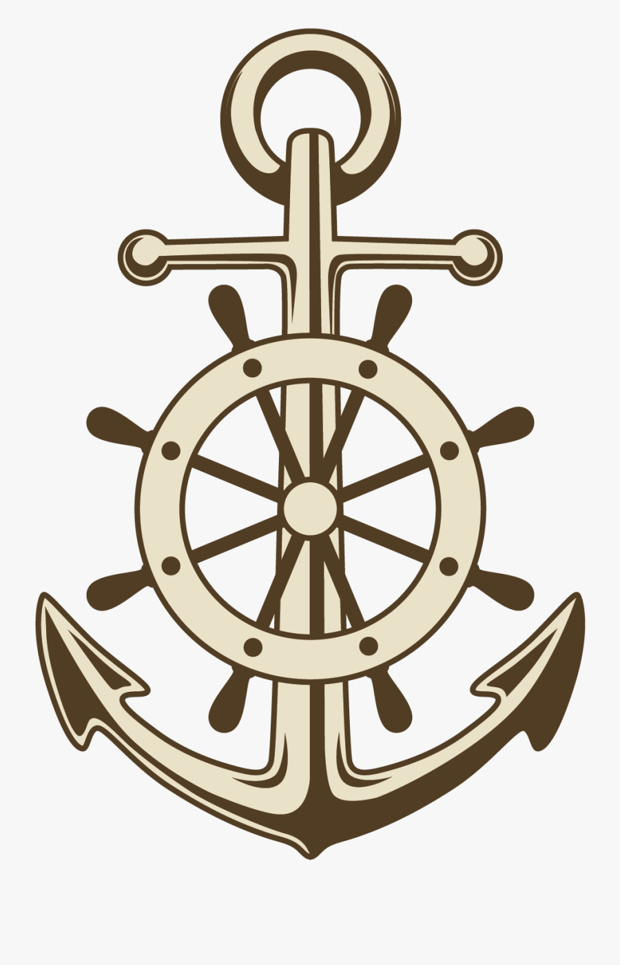 England Clipart Anchor - Ship Wheel And Anchor, Transparent Clipart
