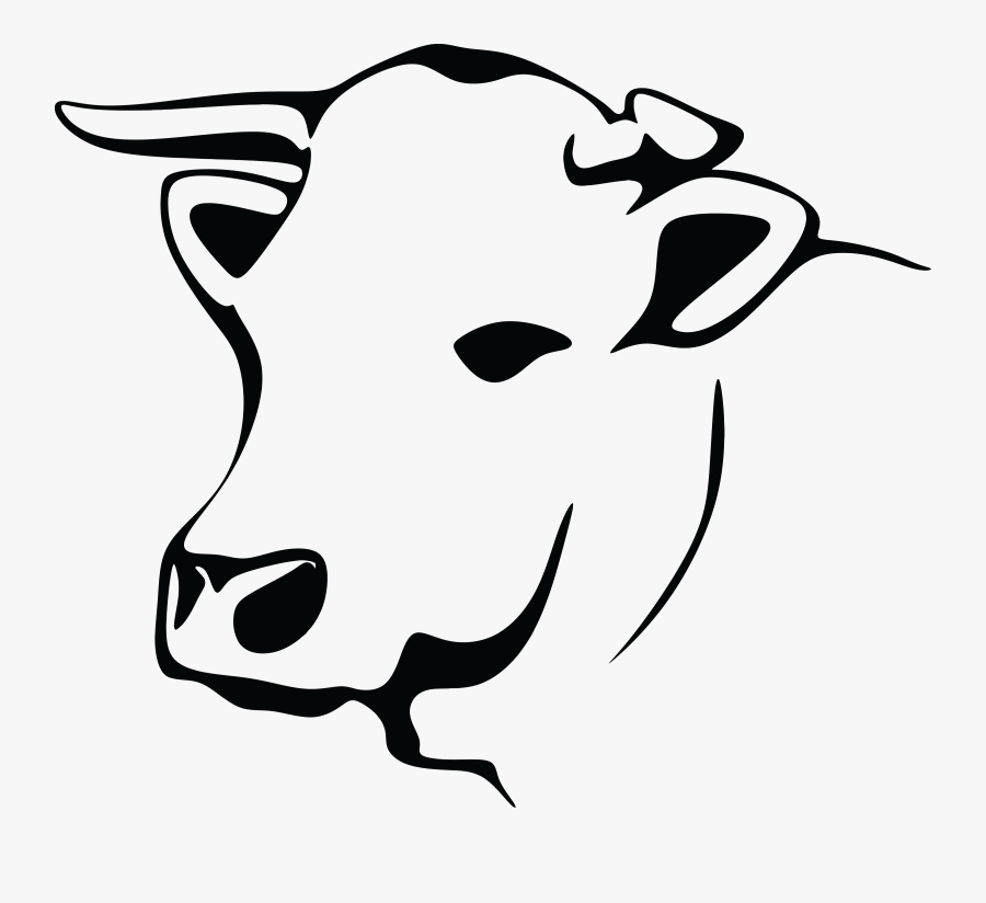 Line Art Cow Png, Transparent Clipart