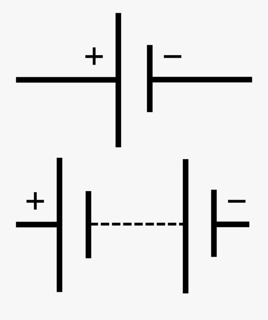 Circuit Symbol Electronic Circuit Diagram - Cell And Battery Symbol, Transparent Clipart