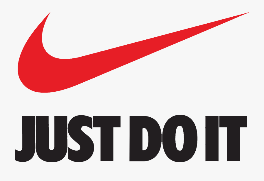 Just Do It Nike Swoosh Logo Brand - Nike Logo Just Do It Red, Transparent Clipart
