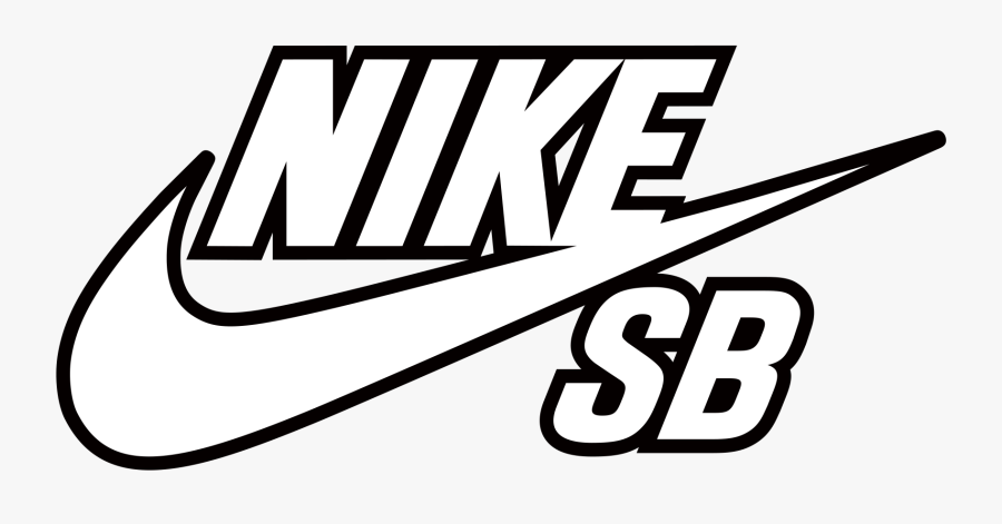 White Nike Swoosh Png - Nike Sb, Transparent Clipart