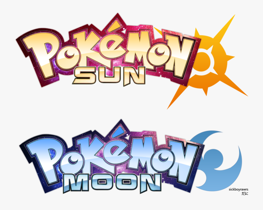 Pokemon Sun/moon By Sickboyrawrs - Pokemon Ruby Sun Logo, Transparent Clipart