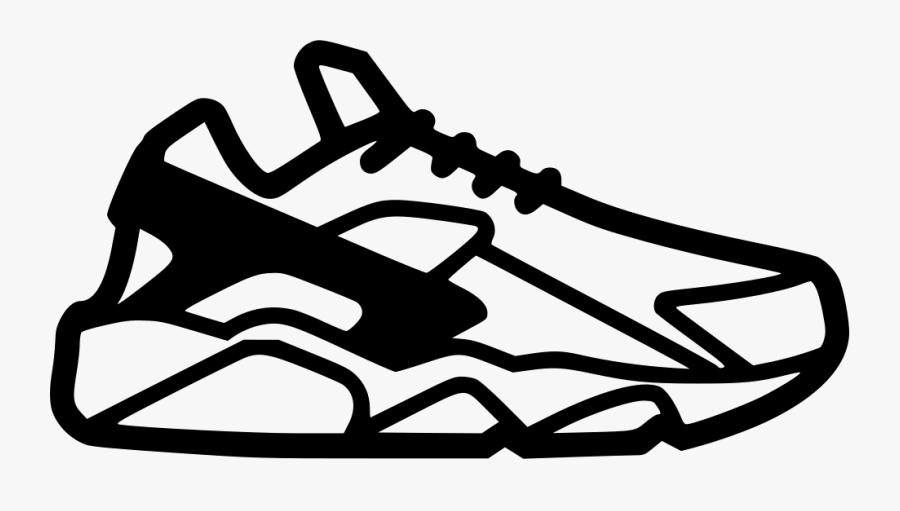 Transparent Swoosh Clipart Free - Nike Huarache Logo Png, Transparent Clipart