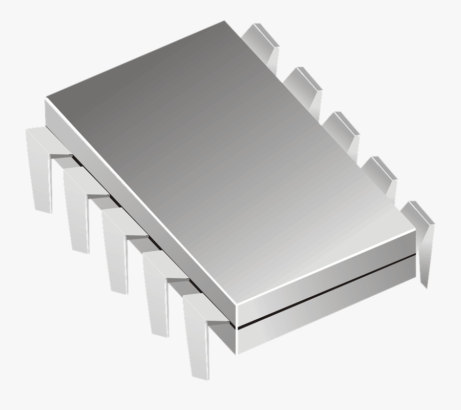 Microchip, Computer, Electronics, Integrated Circuit - Microchip Clipart, Transparent Clipart