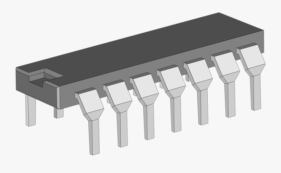 Integrated, Circuit, Chip, Electronics, Component, - 3rd Generation Of Computer Integrated Circuit, Transparent Clipart