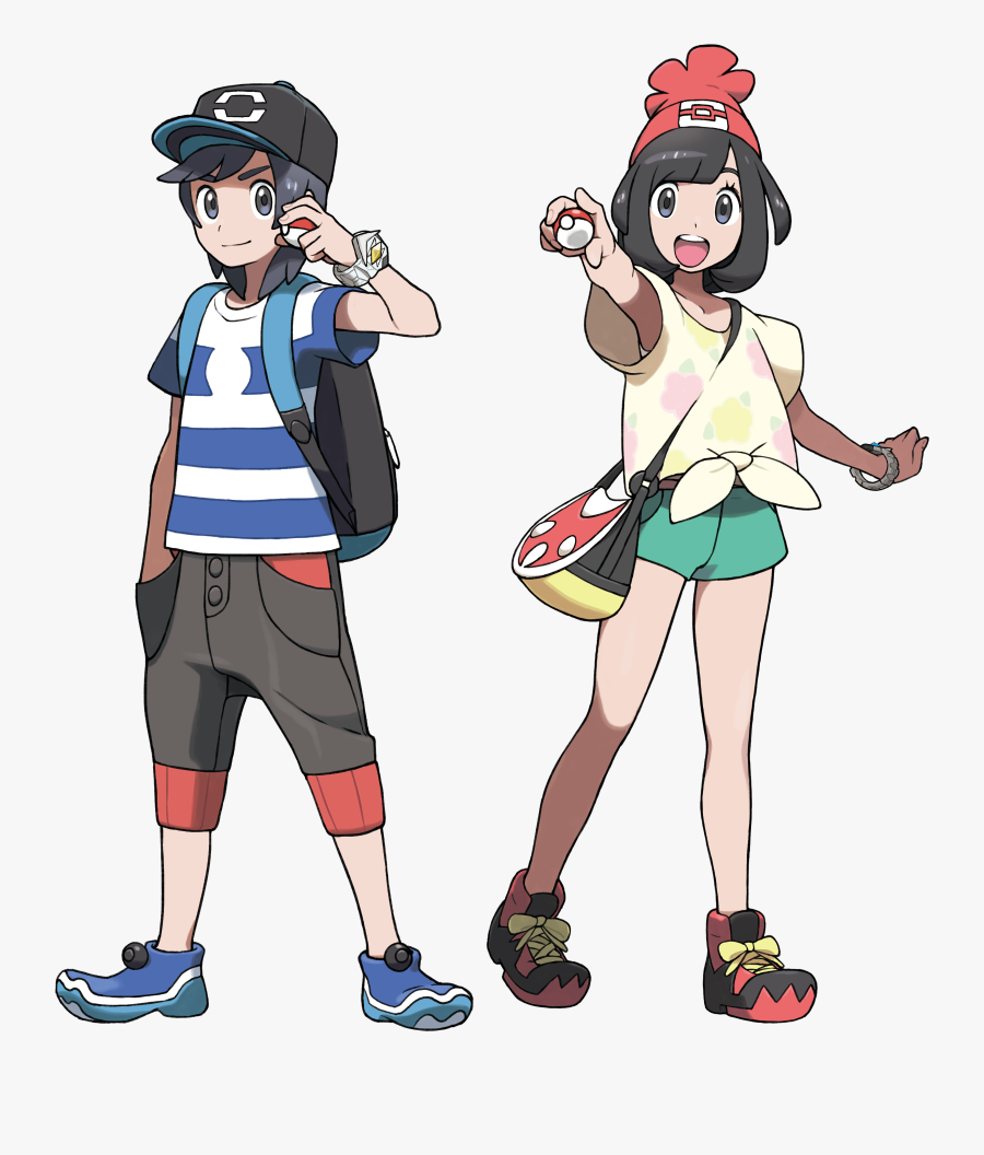 Pokemon Sun Moon Main Character Clipart , Png Download - Gen 7 Pokemon Trainer, Transparent Clipart