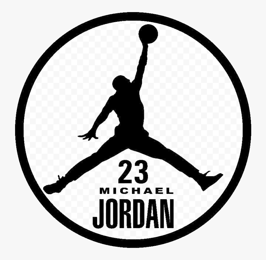 Jordan Nike Logo Clipart Sticker Silhouette Line Transparent - Air Jordan Logo Png, Transparent Clipart