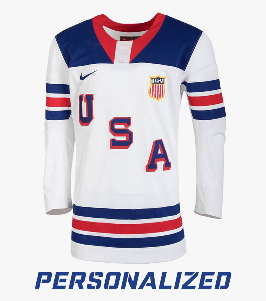 Nike 1960 Replica Throwback Personalized Jersey Hockey - Usa Jersey, Transparent Clipart