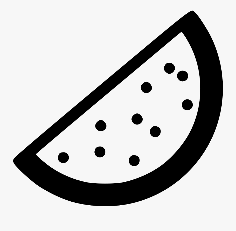 Watermelon Slice Tree Comments Clipart , Png Download - Water Melon Png Black White, Transparent Clipart