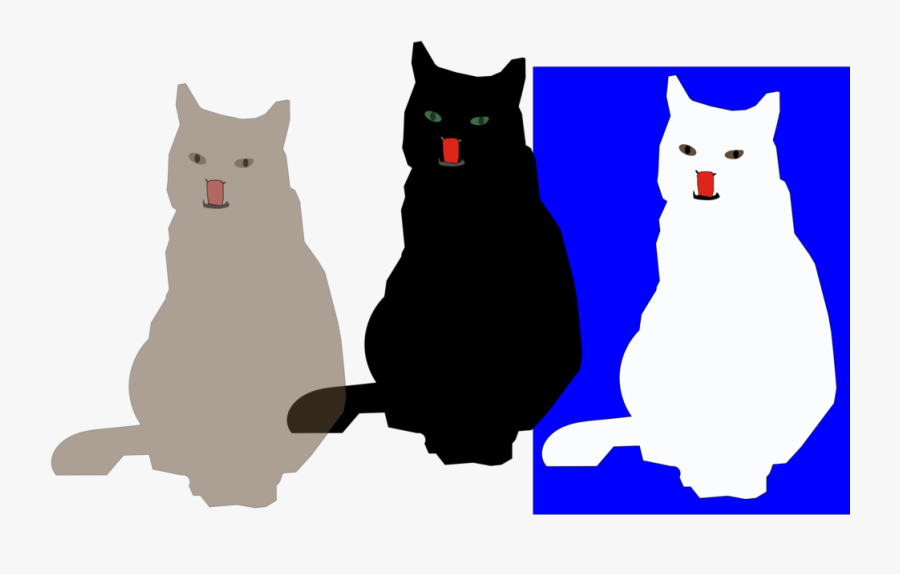Black Cat,paw,small To Medium Sized Cats - Cat, Transparent Clipart