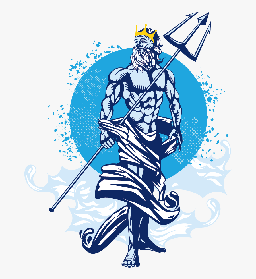 Trident Clipart God - Poseidon Graphic, Transparent Clipart