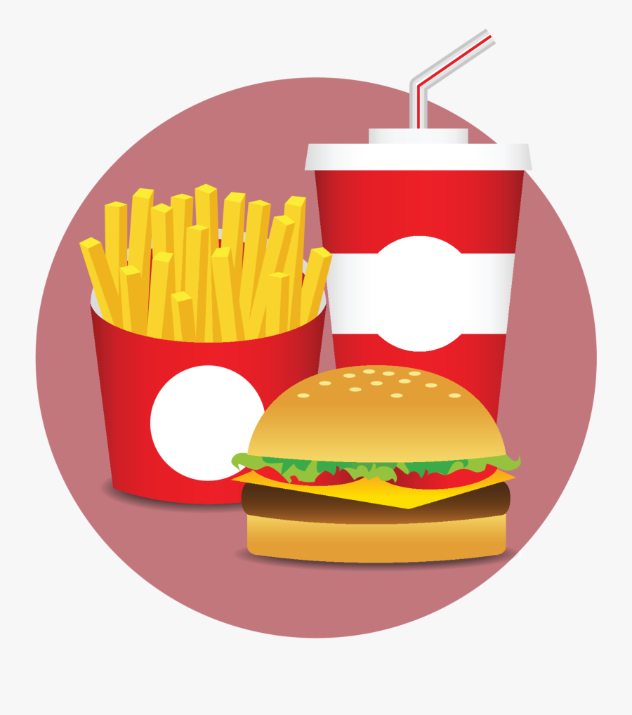 Cheeseburger French Fries Hamburger Fast Food Junk - Vector Đồ Ăn Vặt, Transparent Clipart