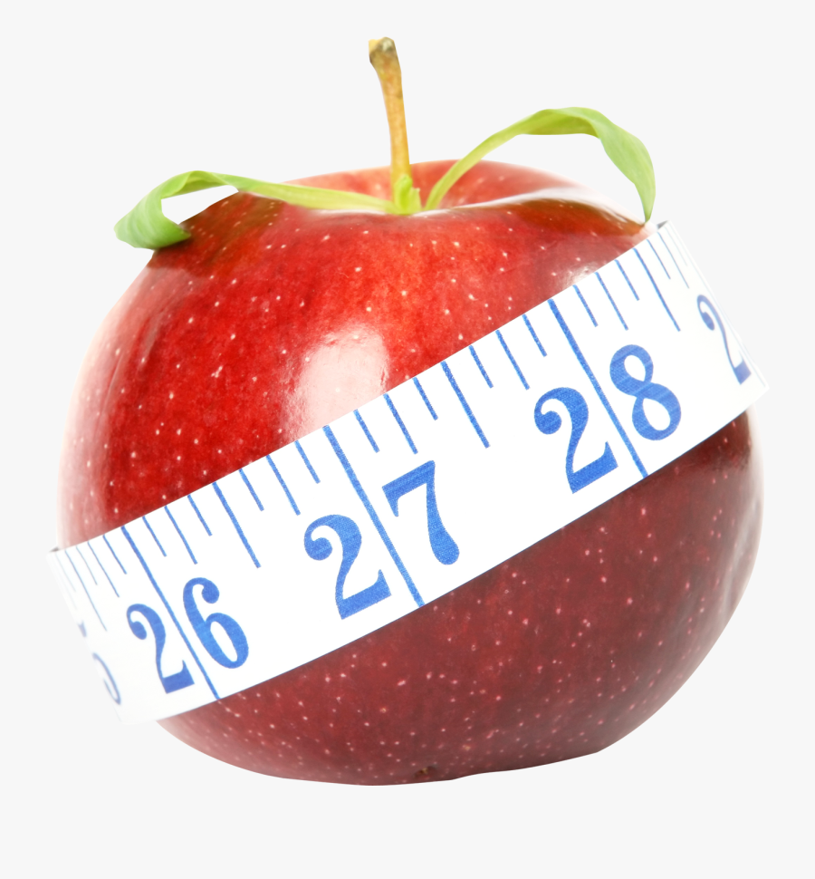 Apple Png Transparent Image - Measuring Tape With Apple Png, Transparent Clipart