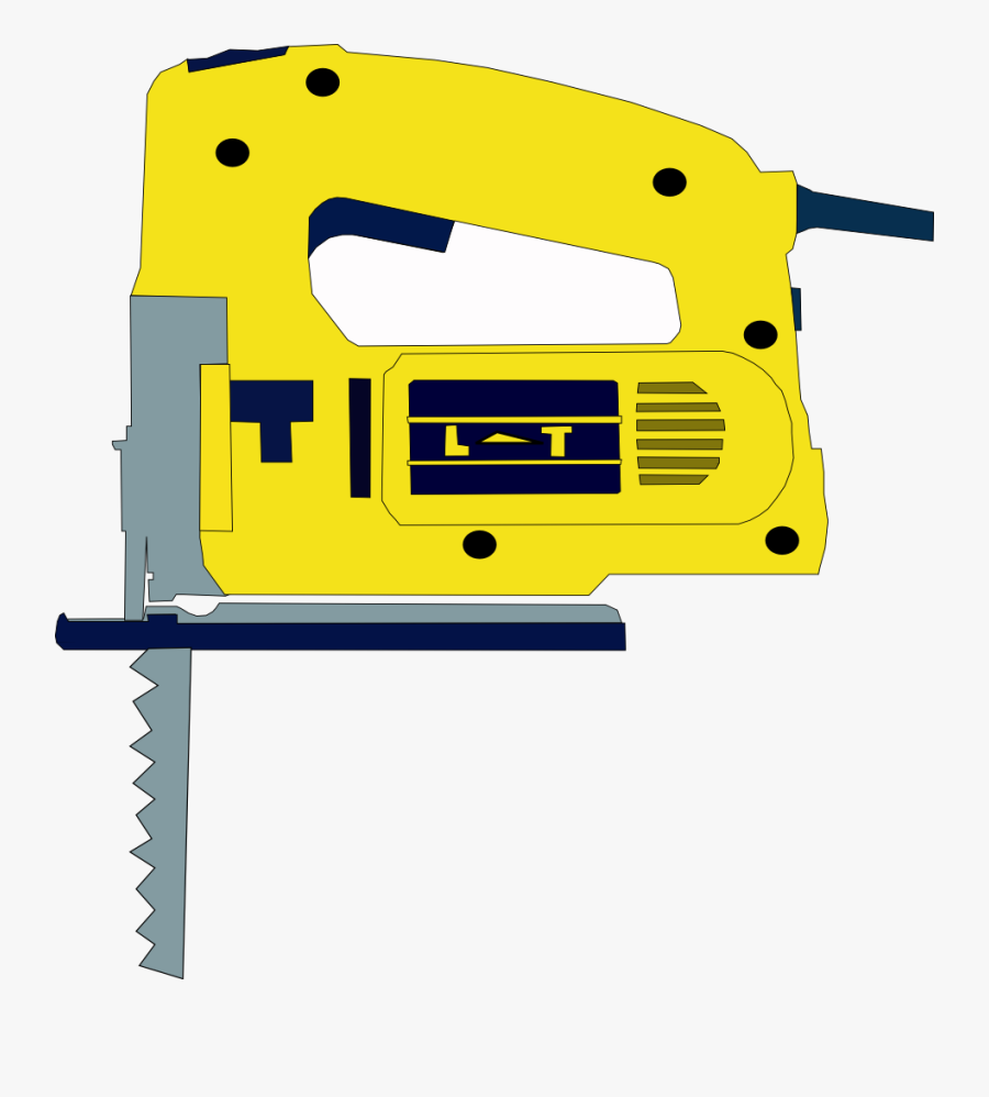 Electric Hand Saw, Transparent Clipart