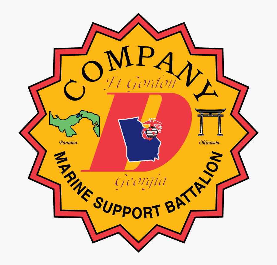 Company D Georgia Marine Support Battalion - Best Choice Sticker Transparent, Transparent Clipart