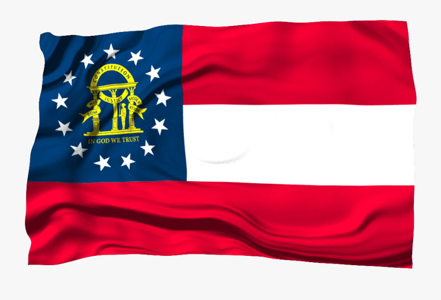 Georgia State Flag, Transparent Clipart