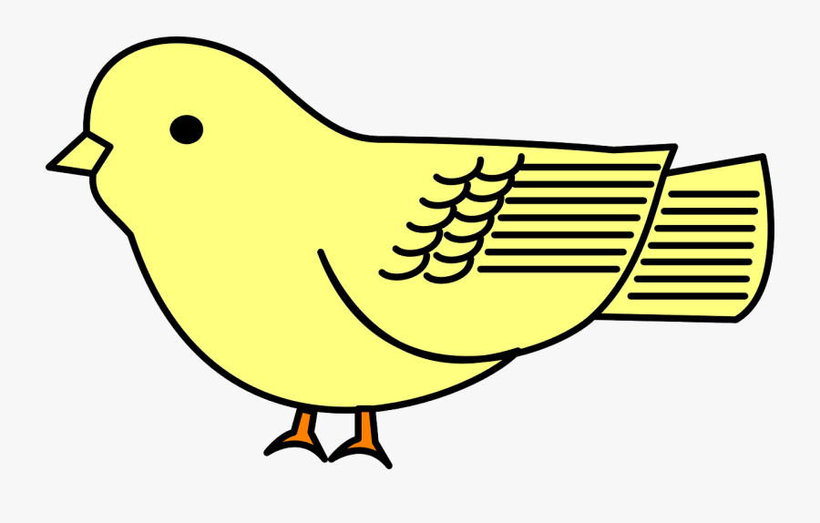 Yellow Cartoon Bird Png, Transparent Clipart