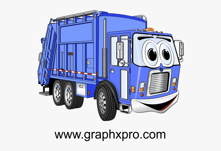 Garbage Truck Image Cartoon, Transparent Clipart
