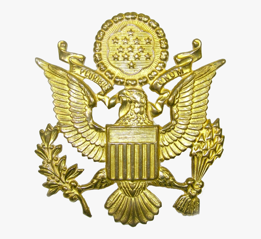Military American Eagle - Gold Eagle Military Logo, Transparent Clipart