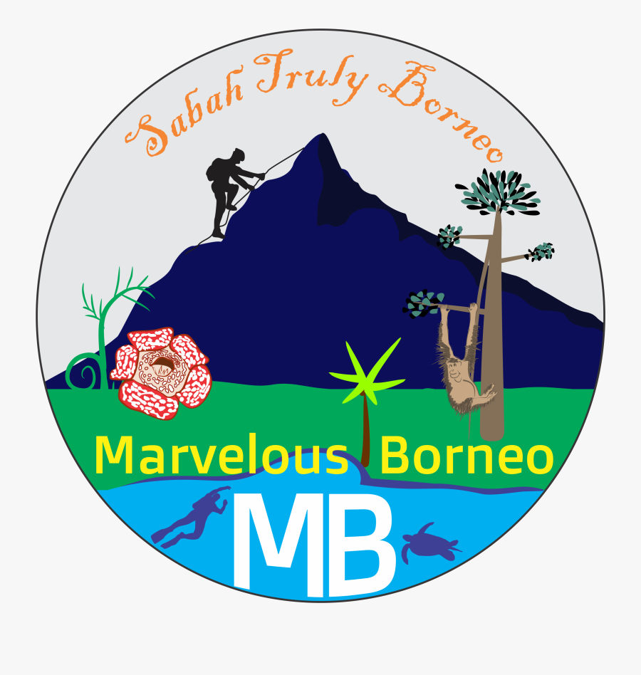 Marvelous Borneo - Mount Kinabalu Logo, Transparent Clipart