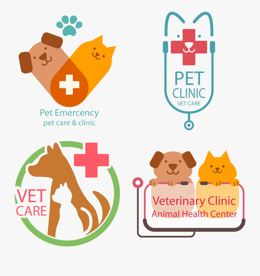 Cat Logo Veterinary Veterinarian - Vet Logo Flat, Transparent Clipart