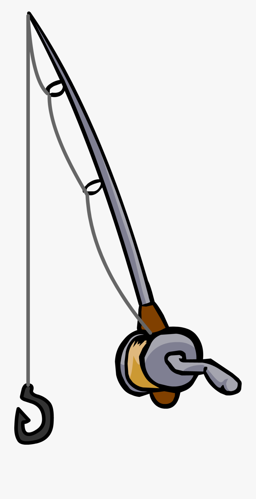 Fishing Rod - Fishing Pole Drawing Easy, Transparent Clipart