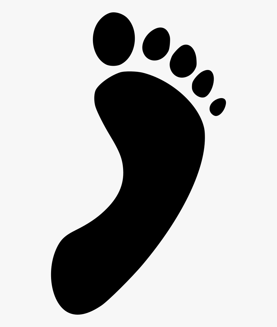 Clip Art,footprint,font,black And White - Foot Step Icon Png, Transparent Clipart