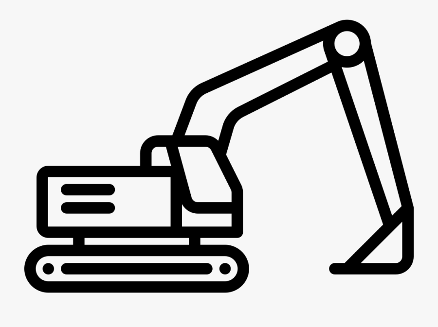 Excavator, Transparent Clipart