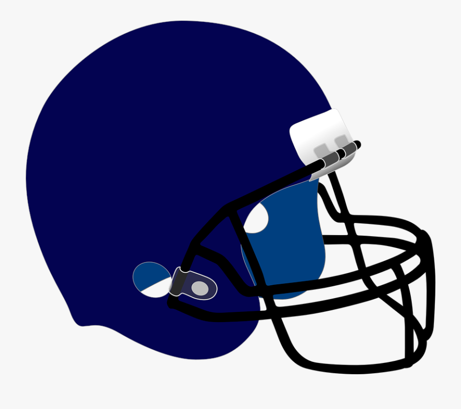 Helmet Clipart Blue - Blue Football Helmet Clip Art, Transparent Clipart