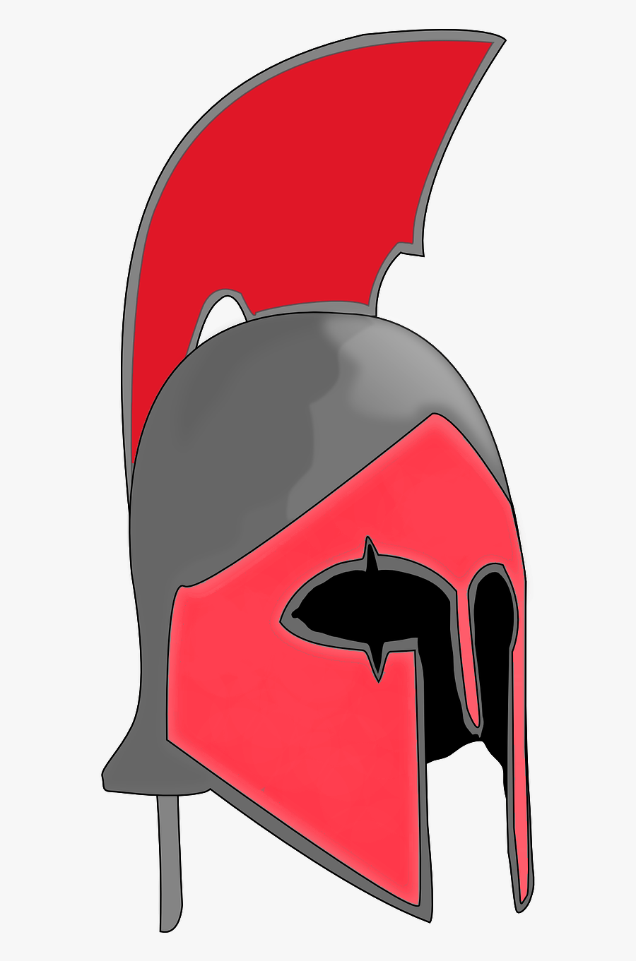 Helmet Clipart Sparta - Cartoon, Transparent Clipart